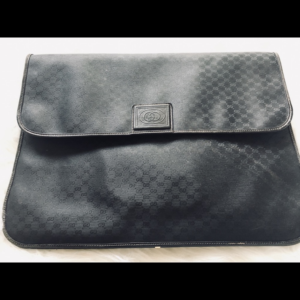 Vintage GUCCI Portfolio Messenger Crossbody